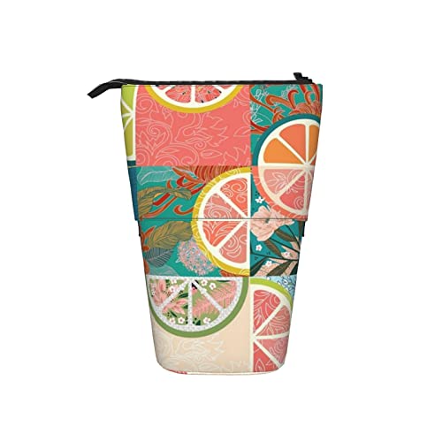 Ahdyr Citrus Delicious Art Teleskop-Federmäppchen, Stand-Up-Organizer, Kosmetiktasche, Make-up-Tasche, Schreibwaren, Federmäppchen Ahdyr Citrus Delicious Art Teleskop-Federmäppchen, Stand-Up-Organizer, Kosmetiktasche, Make-up-Tasche, Schreibwaren, Federmäppchen von Ahdyr