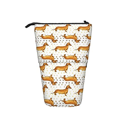 Ahdyr Dog Boy Teleskop-Federmäppchen Stand-Up-Organizer Kosmetiktasche Make-up-Tasche Schreibwaren Stiftetui Ahdyr Dog Boy Teleskop-Federmäppchen Stand-Up-Organizer Kosmetiktasche Make-up-Tasche Schreibwaren Stiftetui von Ahdyr