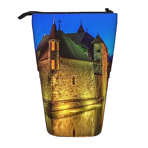 Ahdyr Federmäppchen, niedliches Stand-Federmäppchen, einziehbares Federmäppchen, Gefängnis- und Kanal-Briefpapier-Organizer-Tasche von Ahdyr