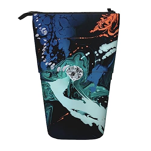 Ahdyr Federmäppchen, niedliches stehendes Federmäppchen, einziehbares Federmäppchen, Aquarell-Muster, Schreibwaren-Organizer-Tasche Ahdyr Federmäppchen, niedliches stehendes Federmäppchen, einziehbares Federmäppchen, Aquarell-Muster, Schreibwaren-Organizer-Tasche von Ahdyr