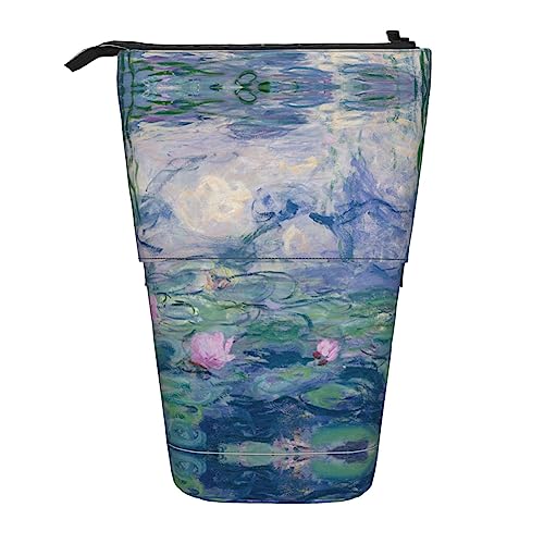 Ahdyr Federmäppchen, niedliches stehendes Federmäppchen, einziehbares Federmäppchen, Lotus-Ölgemälde, Schreibwaren-Organizer-Tasche Ahdyr Federmäppchen, niedliches stehendes Federmäppchen, einziehbares Federmäppchen, Lotus-Ölgemälde, Schreibwaren-Organizer-Tasche von Ahdyr