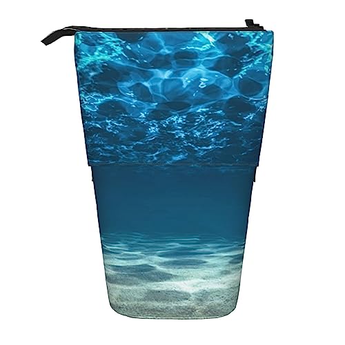 Ahdyr Federmäppchen, niedliches stehendes Federmäppchen, einziehbares Federmäppchen, Ocean Stationery Organizer-Tasche von Ahdyr