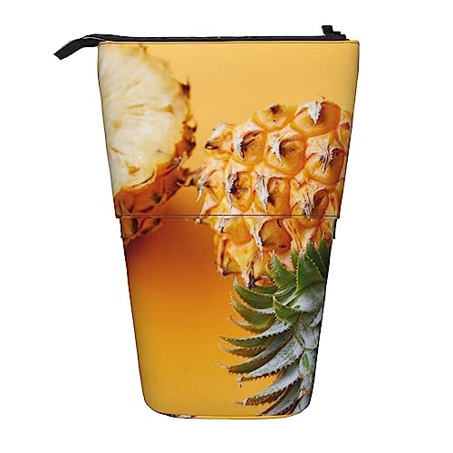 Ahdyr Federmäppchen, niedliches stehendes Federmäppchen, einziehbares Federmäppchen, Organizer-Tasche für Schreibwaren mit frischem Obst von Ahdyr