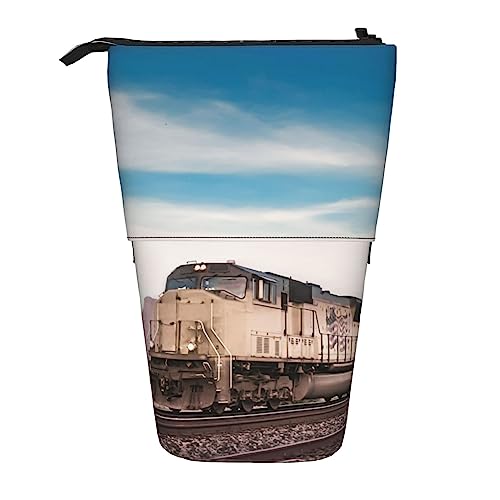 Ahdyr Federmäppchen, niedliches stehendes Federmäppchen, einziehbares Federmäppchen, Organizer für Schreibwaren im Güterzugverkehr von Ahdyr