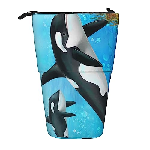 Ahdyr Federmäppchen, niedliches stehendes Federmäppchen, einziehbares Federmäppchen, Unterwasser-Korallen-Briefpapier-Organizer-Tasche Ahdyr Federmäppchen, niedliches stehendes Federmäppchen, einziehbares Federmäppchen, Unterwasser-Korallen-Briefpapier-Organizer-Tasche von Ahdyr