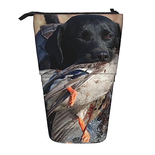 Ahdyr Federmäppchen, niedliches stehendes Federmäppchen, einziehbares Federmäppchen, lustige Hunde-Briefpapier-Organizer-Tasche von Ahdyr