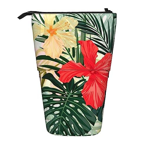 Ahdyr Federmäppchen, niedliches stehendes Federmäppchen, einziehbares Federmäppchen, sommerliche Hawaii-Briefpapier-Organizer-Tasche von Ahdyr