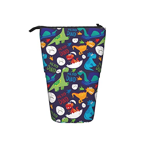 Ahdyr Federmäppchen Childish Dino Dinosaurier Ei Stift Teleskophalter Schreibwaren Aufbewahrungsständer Beutel Schulbedarf Für Studenten Künstler Büro Krankenschwester von Ahdyr