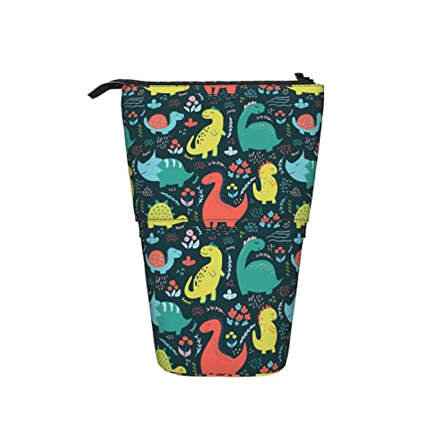 Ahdyr Federmäppchen Childish Dinosaurier Blume Niedlicher Stift Teleskophalter Schreibwaren Aufbewahrungsständer Beutel Schulbedarf Für Studenten Künstler Büro Krankenschwester von Ahdyr