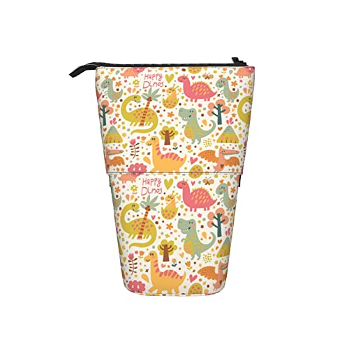 Ahdyr Federmäppchen Childish Dinosaurier T-Rex Wald Stift Teleskophalter Schreibwaren Aufbewahrungsständer Tasche Schulbedarf Für Studenten Künstler Büro Krankenschwester von Ahdyr