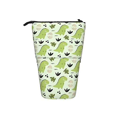 Ahdyr Federmäppchen Childish T-Rex Dinosaurier Grüner Stift Teleskophalter Schreibwaren Aufbewahrungsständer Beutel Schulbedarf Für Studenten Künstler Büro Krankenschwester von Ahdyr