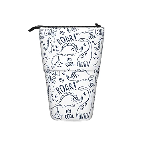 Ahdyr Federmäppchen Kindischer Dinosaurier Dino Niedlicher Stift Teleskophalter Schreibwaren Aufbewahrungsständer Tasche Schulbedarf Für Studenten Künstler Büro Krankenschwester von Ahdyr