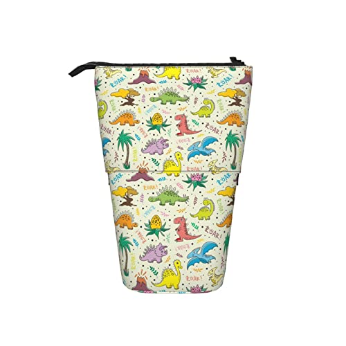 Ahdyr Federmäppchen Lustiger Doodle Dinosaurier Chidish Dino Stift Teleskophalter Schreibwaren Aufbewahrungsständer Tasche Schulbedarf Für Studenten Künstler Büro Krankenschwester von Ahdyr