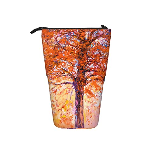 Ahdyr Federmäppchen Ölgemälde Baum Herbst Kunststift Teleskophalter Schreibwaren Aufbewahrungsständer Beutel Schulbedarf Für Studenten Künstler Büro Krankenschwester von Ahdyr