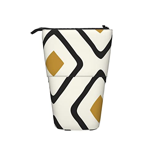 Ahdyr Federmäppchen mit dunklem Karamellmuster, aufstellbar, Kosmetiktasche, Make-up-Tasche, Schreibwaren, Federmäppchen von Ahdyr