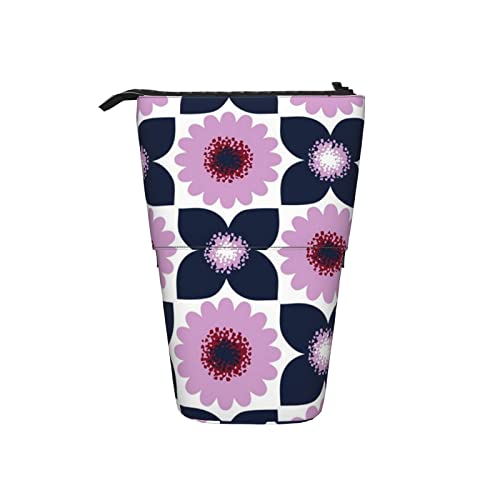 Ahdyr Frische Blumen Muster Teleskop Federmäppchen Stand-Up Organizer Kosmetiktasche Make-up Tasche Schreibwaren Federmäppchen von Ahdyr