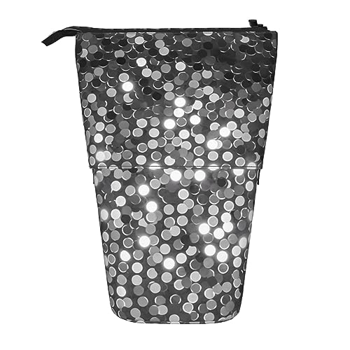 Ahdyr Hochauflösendes stehendes Federmäppchen, niedliche Stifttasche, Teleskop-Briefpapiertasche, Make-up-Kosmetiktasche für das Büro von Frauen von Ahdyr
