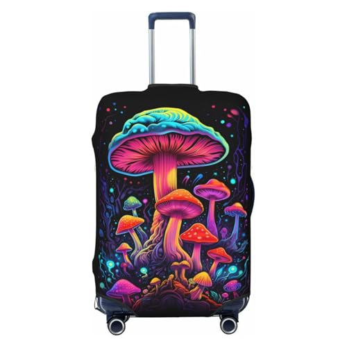 Ahdyr Reisegepäck-Schutzhülle, Koffer-Schutztasche, Pilz-Neon, doppelseitig Bedruckt, passend für 18-32 Zoll großes Gepäck, Gepäckhüllen für Kinder und Erwachsene, groß Ahdyr Reisegepäck-Schutzhülle, Koffer-Schutztasche, Pilz-Neon, doppelseitig Bedruckt, passend für 18-32 Zoll großes Gepäck, Gepäckhüllen für Kinder und Erwachsene, groß von Ahdyr