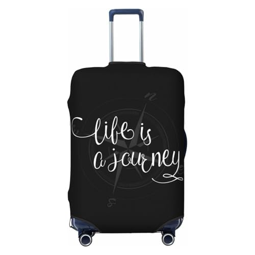 Ahdyr Reisegepäckhülle, Kofferschutztasche, Life Journey Vintage, doppelseitig Bedruckt, passend für 18-32 Zoll großes Gepäck, Gepäckhüllen für Kinder und Erwachsene, groß Ahdyr Reisegepäckhülle, Kofferschutztasche, Life Journey Vintage, doppelseitig Bedruckt, passend für 18-32 Zoll großes Gepäck, Gepäckhüllen für Kinder und Erwachsene, groß von Ahdyr