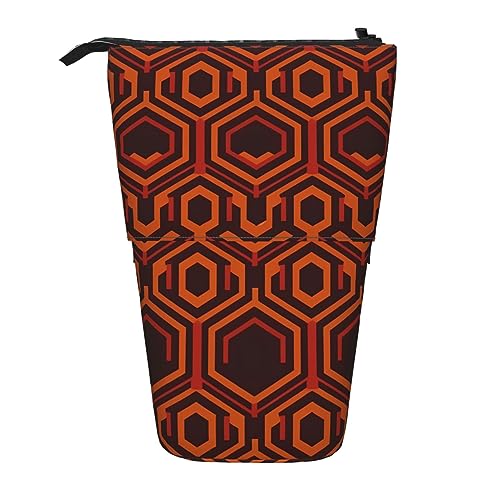 Ahdyr Shine Overlook Stehendes Federmäppchen, niedliche Stifttasche, Teleskop-Briefpapiertasche, Make-up-Kosmetiktasche für Frauen im Büro von Ahdyr