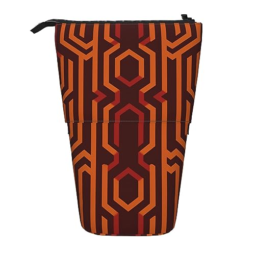 Ahdyr Shining Overlook Stehendes Federmäppchen, niedliche Stifttasche, Teleskop-Briefpapiertasche, Make-up-Kosmetiktasche für Frauen im Büro von Ahdyr