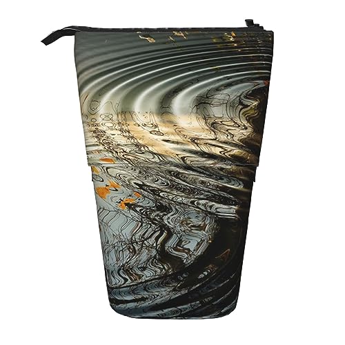 Ahdyr Stehendes Federmäppchen mit Herbstblättern, niedliches Stiftetui, Teleskop-Briefpapiertasche, Make-up-Kosmetiktasche für Frauen im Büro von Ahdyr