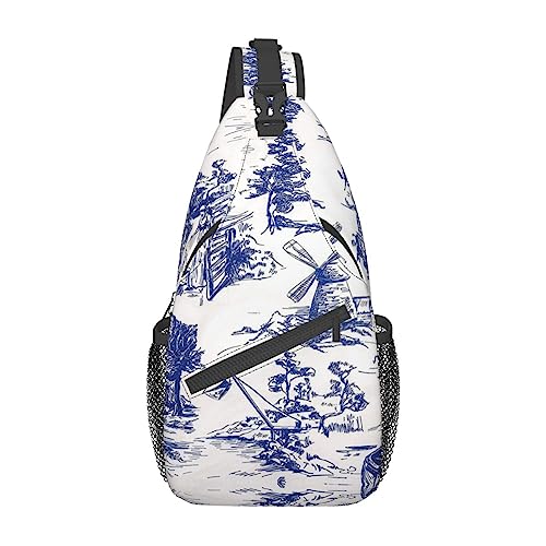 Ahdyr Village Old Town Sling Rucksack, leichte Umhängetasche für Damen und Herren, lässiger Tagesrucksack für den Außenbereich Ahdyr Village Old Town Sling Rucksack, leichte Umhängetasche für Damen und Herren, lässiger Tagesrucksack für den Außenbereich von Ahdyr