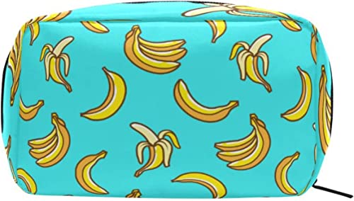 Bananen-Make-up-Tasche, tragbarer Organizer, Kosmetiktasche für Reisen, Make-up-Tasche, Geschenke, Kulturbeutel für den täglichen Gebrauch für Mädchen und Frauen von Ahdyr