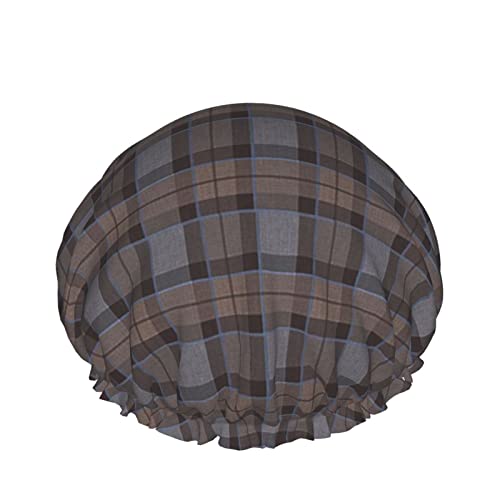 Frauen Wiederverwendbarer Haarhut mit Stretchsaum Fraser Hunting Tartan Plaid DoubleWaterproof Shower Cap Bath Cap von Ahdyr