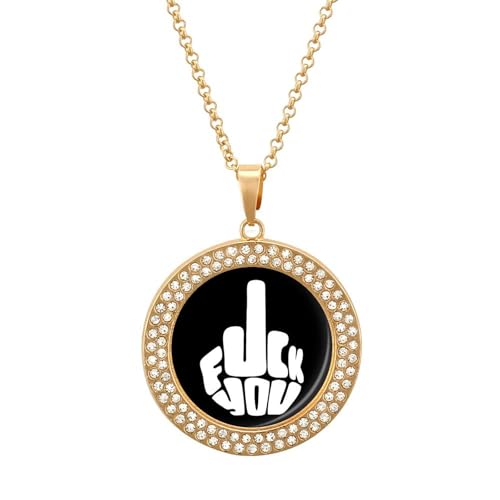 GenericYou Halsketten mit Anhänger für Damen, Modeschmuck, rund, individuelle Grafik GenericYou Halsketten mit Anhänger für Damen, Modeschmuck, rund, individuelle Grafik von Ahdyr