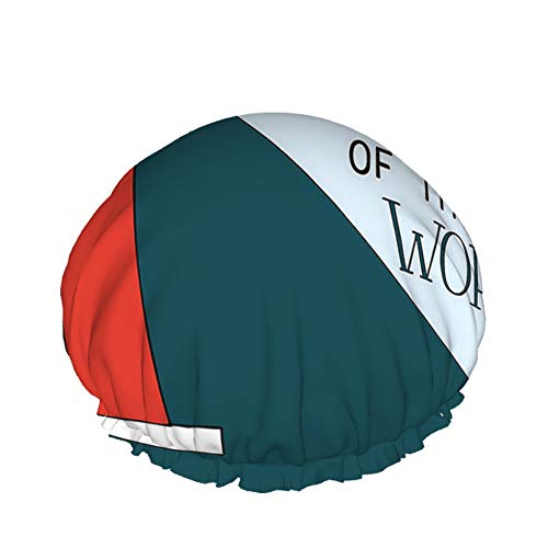 Inspirierendes Zitat Duschhaube You Are The Light Of The World Roter Leuchtturm Große Badekappen für Frauen Männer Mädchen Langes Haar Wasserdichte wiederverwendbare Hüte von Ahdyr