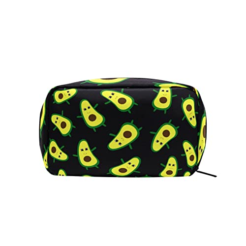 Lustige Avocado-Make-up-Tasche, tragbare Organizer-Kosmetiktasche für Reisen, Make-up-Tasche, Geschenke, Kulturbeutel für den täglichen Gebrauch für Mädchen und Frauen von Ahdyr