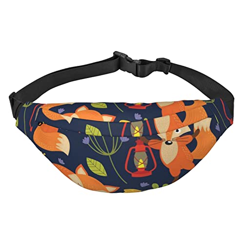 Niedliche Tier-Fuchs-Blumen-Gürteltasche für Männer und Frauen, Gürteltasche, verstellbare Hüfttasche für Reisen, Wandern, Laufen, Bauchtaschen Niedliche Tier-Fuchs-Blumen-Gürteltasche für Männer und Frauen, Gürteltasche, verstellbare Hüfttasche für Reisen, Wandern, Laufen, Bauchtaschen von Ahdyr