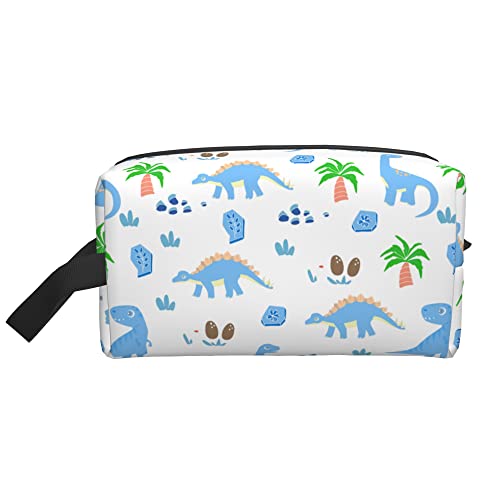 Reise-Kulturtasche für Frauen, große süße Cartoon-Dinosaurier-Kulturtasche, geräumige Multifunktions-Kosmetiktasche, Organizer-Beutel mit Reißverschluss, Make-up-Taschen für Muttertag, Jahrestag, Ge von Ahdyr