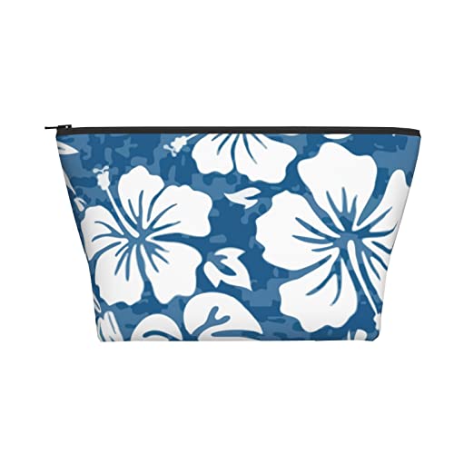 Tragbare Kosmetiktasche Aloha Hawaiian Blumenmuster Make-up Tasche Reise Kulturtasche für Mädchen Frauen von Ahdyr