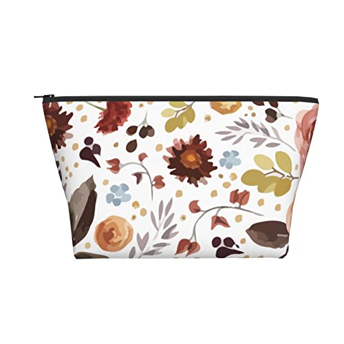 Tragbare Kosmetiktasche Flower Boone Herbst Blumen Make-up Tasche Reise Kulturtasche für Mädchen Frauen von Ahdyr