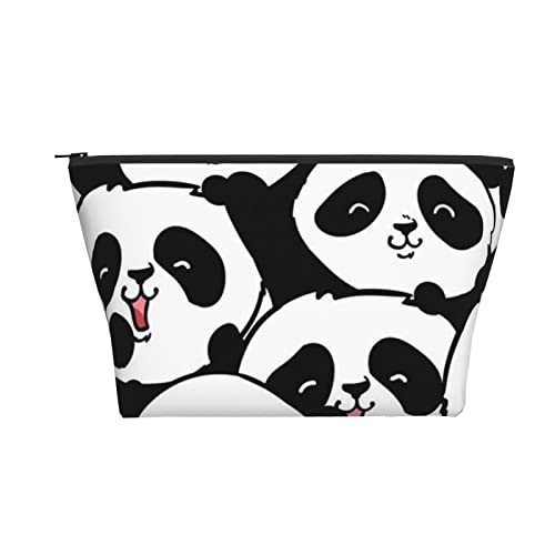 Tragbare Kosmetiktasche Hipster Panda Lustige Kawaii Make-up Tasche Reise Kulturbeutel Für Mädchen Frauen von Ahdyr