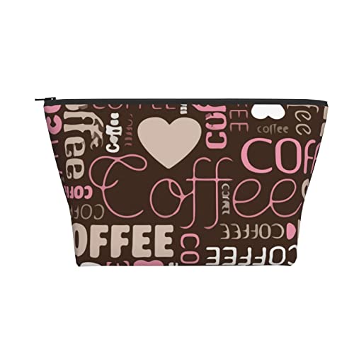 Tragbare Kosmetiktasche Kaffeeliebhaber Hipster Espresso Make-up Tasche Reise Kulturtasche für Mädchen Frauen von Ahdyr