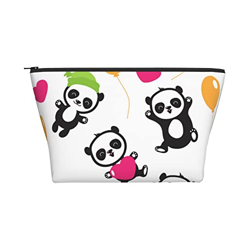 Tragbare Kosmetiktasche Panda Bär Neujahr Make-up Tasche Reise Kulturtasche für Mädchen Frauen von Ahdyr
