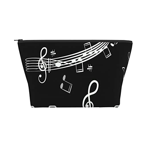 Tragbare Kosmetiktasche Piano Keys Staff Notes Make-up-Tasche Reise-Kulturtasche für Mädchen und Frauen von Ahdyr