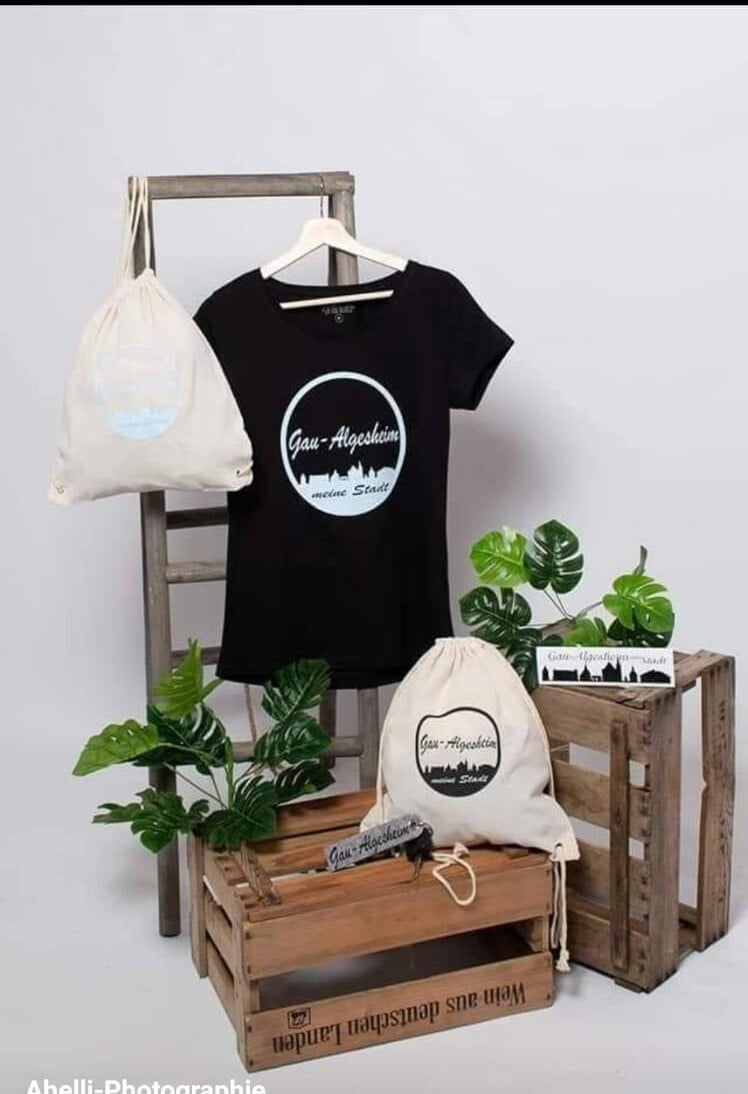 T-Shirts Und Taschen Mit Gau-Algesheim Logo von Ahellikreativ