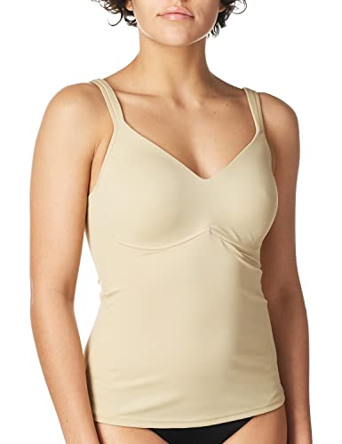 Rhonda Shear Ahh by Damen Plus Size Molded Cup Camisole, Nude, Groß von Rhonda Shear