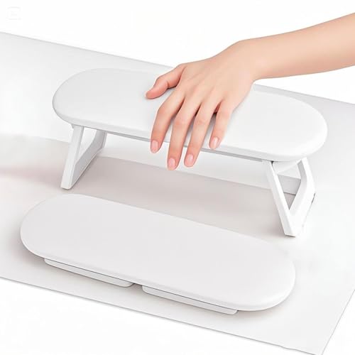 AhhiAboo Nagelarmstützen Nagel Hand Kissen - Faltbare Maniküre Hand Kissen Stand Handauflagen Nagelmatte - Nail Rest Tabelle Nagel Halter für Nail Salon Dekor und Nägel Kunst DIY Verwendung von AhhiAboo