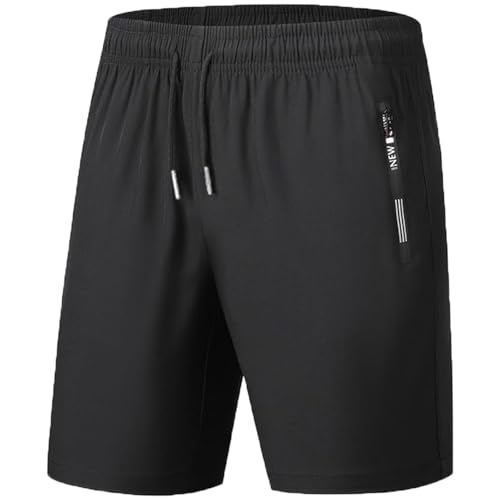 Ahigh Sporthose Herren Kurz, Kurze Hosen Herren mit Zip & elastischem Bund, Sports Shorts Dry fit, Atmungsaktive Trainingshose für Gym,Laufen, Fitness Ahigh Sporthose Herren Kurz, Kurze Hosen Herren mit Zip & elastischem Bund, Sports Shorts Dry fit, Atmungsaktive Trainingshose für Gym,Laufen, Fitness von Ahigh