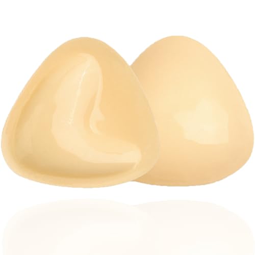 Klebe BH Push Up Unsichtbar & Wiederverwendbar - Trägerloser Sticky Bra für Damen mit Großer/Kleiner Brust (Größen A-D Cup) | Hautfreundliche BH-Einlagen für Brautkleid, Abendkleid und Badeanzug von Ahigh