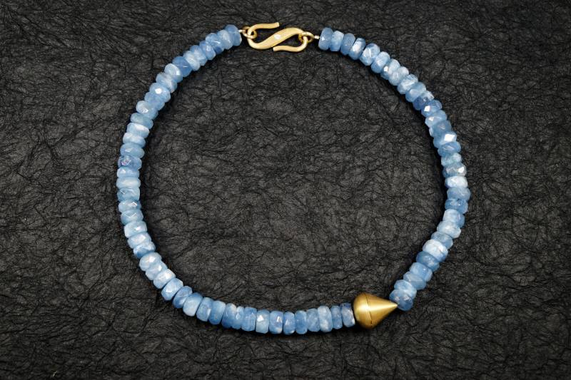 Aquamarin Kette Polygonal von AhiloDesign