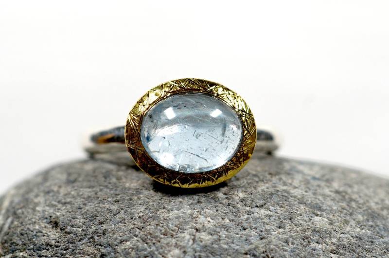 Aquamarin Ring Fein von AhiloDesign