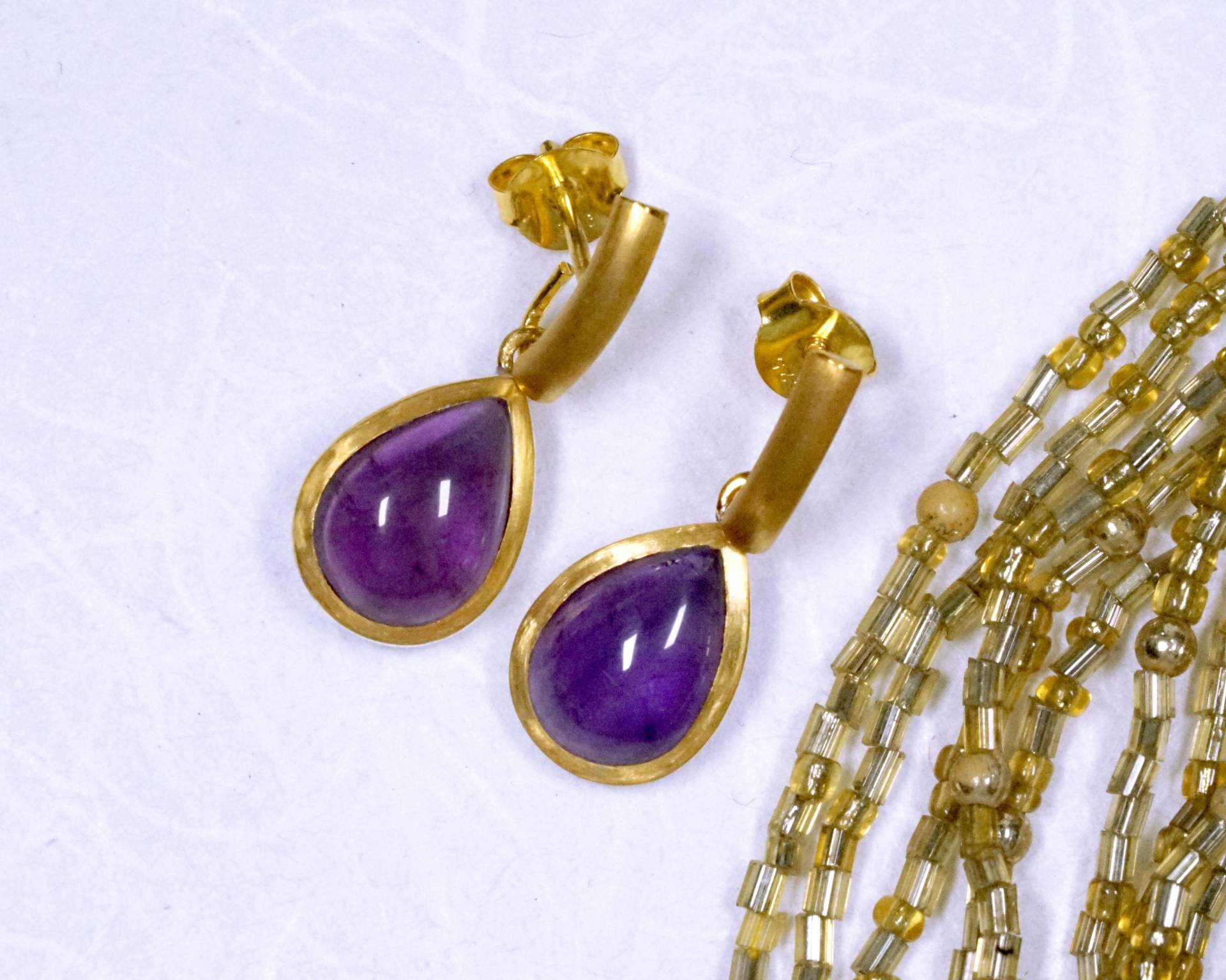 Hängeohrringe Mit Amethyst von AhiloDesign