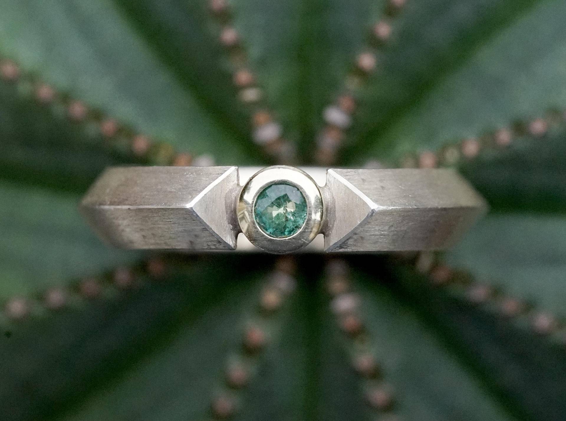 Smaragd Ring, Silber 925, Gold Smaragd Ring, Silber 925, Gold von AhiloDesign