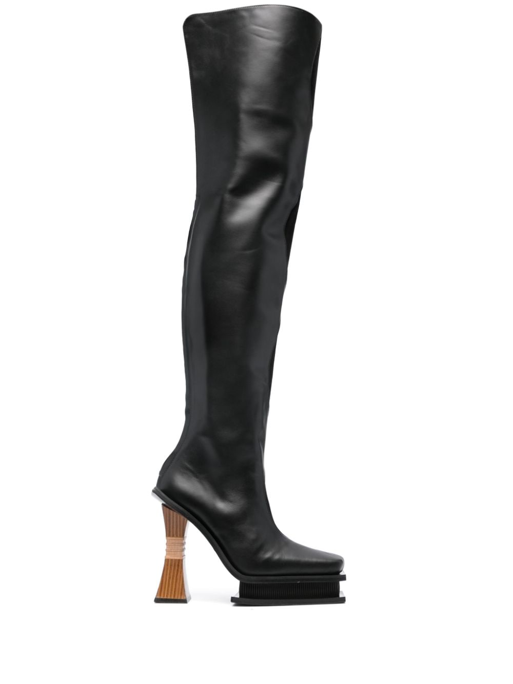 Ahluwalia Stiefel mit hohem Schaft 120mm - Schwarz von Ahluwalia